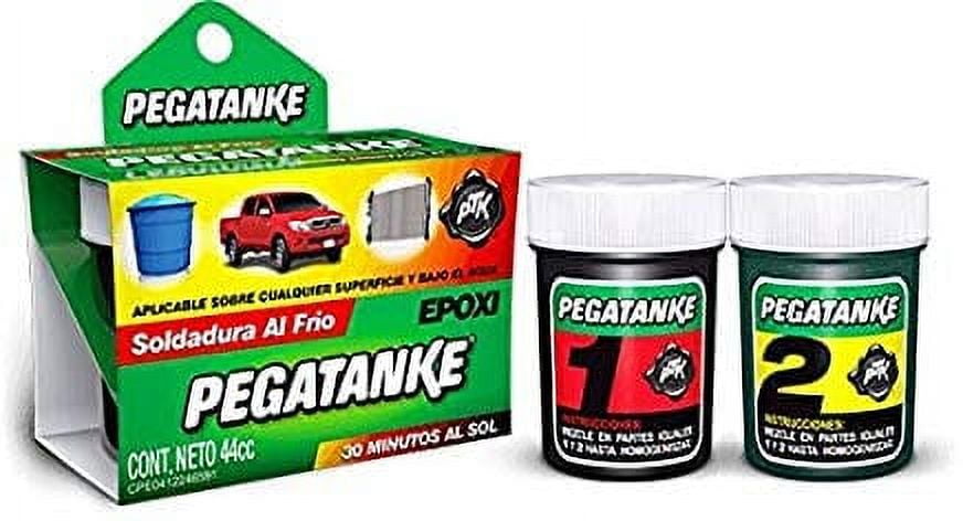 PEGATANKE - Steel 2 Part Epoxy Resin  Professional Cold Weld Adhesive  High Strength Liquid Metal Glue  General Repair & Plastic  High Temperature Epoxy for Cold Welding Waterproof Bonds 1.15 oz