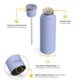 thumbnail image 3 of RTIC 20 oz Ceramic Lined Insulated Journey Water Bottle, Leak-Proof Lid, Periwinkle, 3 of 8