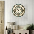 thumbnail image 3 of 12 Inch Silent Kitchen Clocks Wall Battery Operated for Living Room,Small Wall Clock Sunflower Decor for Kitchen Bedroom,Non-ticking Flower Wooden Clock Wall Decorative for Farmhouse Home Office, 3 of 5