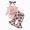 R001-Red, variant on NOLDARES Newborn Baby Girl Fall Outfits Rib Frill Long Sleeve Ruffled Romper Pants Headband Set 3Pcs Winter Clothes(Red,12-18 M)
