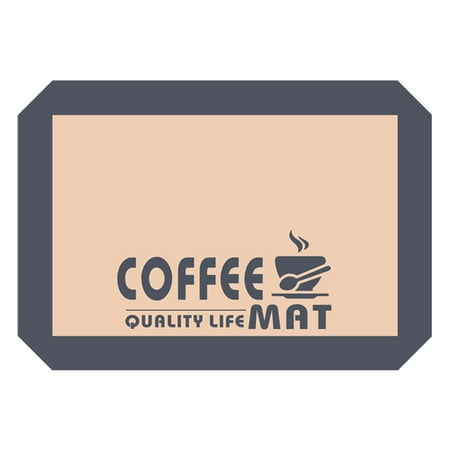 

BSTHOE Silicone Anti-slip Kitchen Draining Mat Coffee Machine Pad Placemats Drain Pads