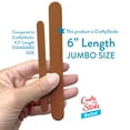 thumbnail image 5 of CraftySticks- 300 Pack, 6 Inch Brown Color, Jumbo Wood Popsicle Sticks for Crafts, Home, School Art, Building, Learning, Wood Tongue Depressor Size, 5 of 5
