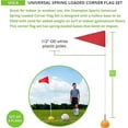 thumbnail image 5 of Champion Sports Indoor/Outdoor Spring Loaded Soccer Corner Flags Multi, 60"H X 1/2" Set of 4, 5 of 7