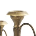 thumbnail image 5 of DecMode 2 Candle Bronze Metal Antique Style Candle Holder with Candle Plates and Handles, Set of 2, 5 of 11