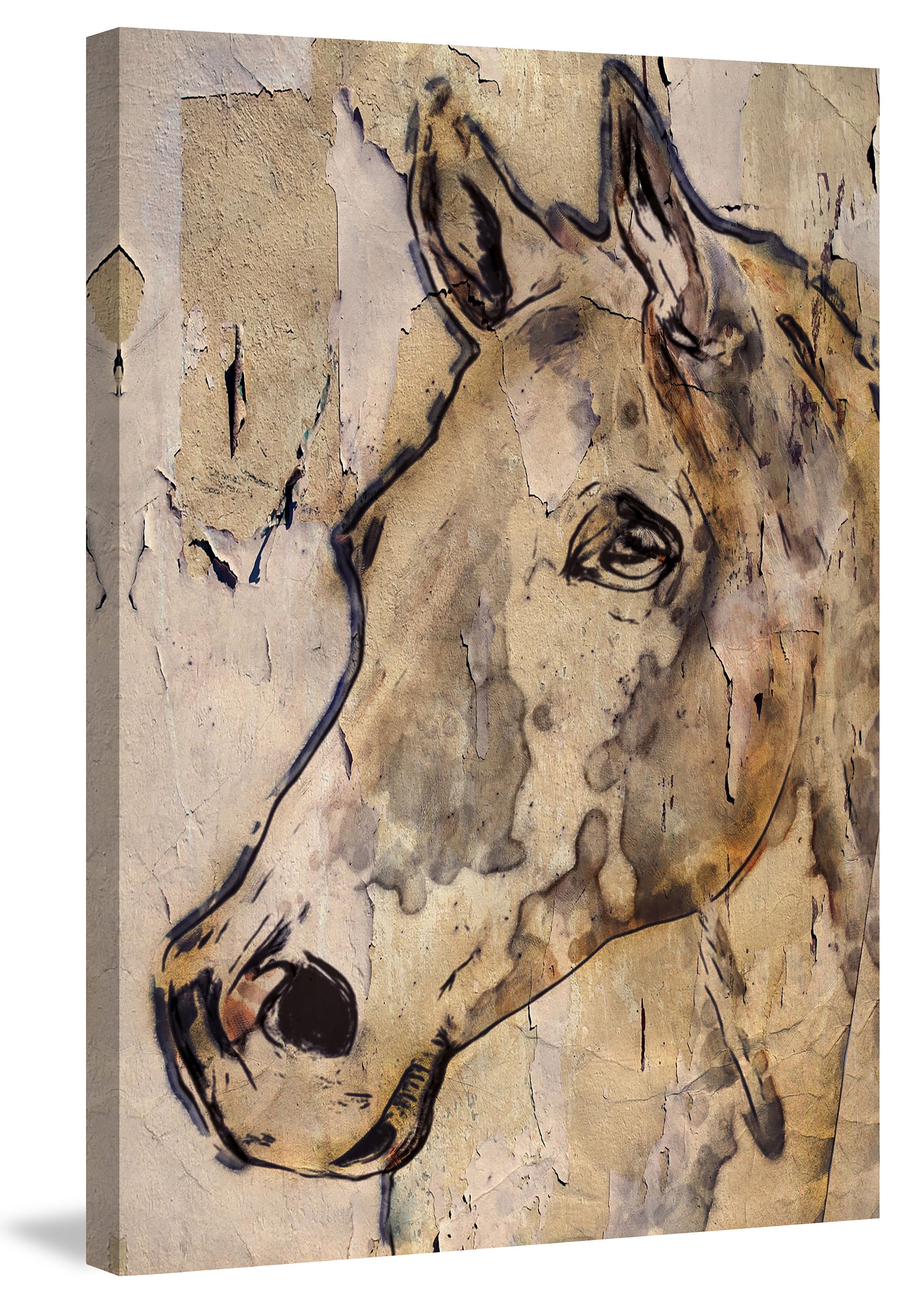 "Winner Horse" Painting Print on Wrapped Canvas