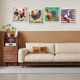 thumbnail image 2 of Pintura De Diamante 5D DIY Kit De Gallos De Taladro Redondo Completo Decoración Del Hogar 30x30cm 4 Piezas, 2 of 9