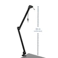 thumbnail image 3 of H&A Broadcast Boom Arm with Internal Springs and Integrated 10' XLR Cable Desk Mic Stand, Microphone Stand with Clamp, All Purpose Mic Boom Arm, 3 of 8