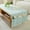 Green, variant on Cotten Linen Rectangle Tablecloths, Living Room Coffee Table Cover with Pocket and Tassels Washer Dryer Fridge Top Dust Cover