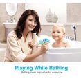 thumbnail image 3 of Juguetes de baño para bebés Baño de baño para bebés Baño de natación Bañera Juguetes para la piscina Tortuga mecánica Juguetes para la piscina para niños pequeños Niños Niñas (3 PCS, 3 colores) brillar Electrónica, 3 of 5