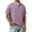 Pink, variant on T Shirts for Man Contrast Color Henley Short Sleeve Casual Placket,Size S-4XL