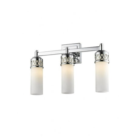 

3 Light Bathroom Light in Contemporary Style 17.5 inches Wide By 10.75 inches High-Polished Chrome Finish Bailey Street Home 218-Bel-1653666