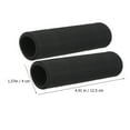 thumbnail image 2 of BESTYASH 3Pares Fundas Para Mango De Pala Kayak Antideslizantes De Espuma Y Transpirable En Negro, 2 of 8