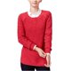 thumbnail image 2 of Maison Jules suÃ©ter de punto de cable sÃ³lido para mujer, rojo, mediano maison Jules Pull-over, 2 of 2