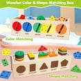thumbnail image 2 of Caja clasificadora de colores y formas V-Opitos de Montessori Toys, de 1 a 3 años, 2 of 7