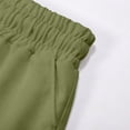 thumbnail image 7 of Girls Casual Shorts Basic Classic Lightweight Shorts Regular Fit Comfortable Kids Summer Clothing Army Green 7-8 Years, 7 of 7