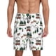thumbnail image 1 of Balery Camping Caravan 2 Pantalones cortos de pijama de punto de algodón para hombre con cinturilla y bolsillos-X-Large, 1 of 6