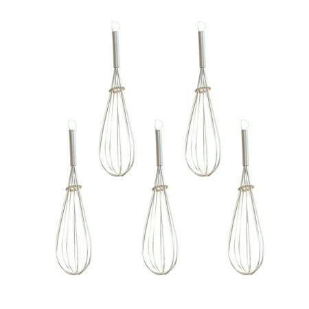 

5 Pcs Handheld Balloon Wire Whisk Kitchen Egg Frother Milk Beater Blender for Home ang Kitchen Use