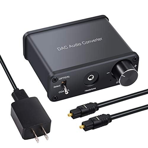 LiNKFOR 192kHz DAC Digital to Analog Audio Converter with Headphone