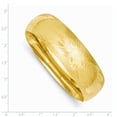 thumbnail image 2 of 14k Yellow Gold 20.65mm Florentine Hinged Bangle Bracelet, 2 of 6