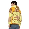 thumbnail image 5 of Lsque Sanrio for Mens Full-zip Hoodie, Zip-up Pullover Hooded Sweatshirt, Kangaroo Pocket Hoodie Ideal for Daily Wear, Travel, and Home-3X-Large, 5 of 8