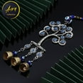 thumbnail image 4 of 12 inches Long Blue Evil Eye Wall Hanging Wind Chimes for Home Protection, 4 of 5
