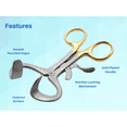 thumbnail image 4 of Molt Mouth Opening Gag 4.75" Stainless Steel Gold Plated Handle by Wise Linkers Brand, 4 of 8