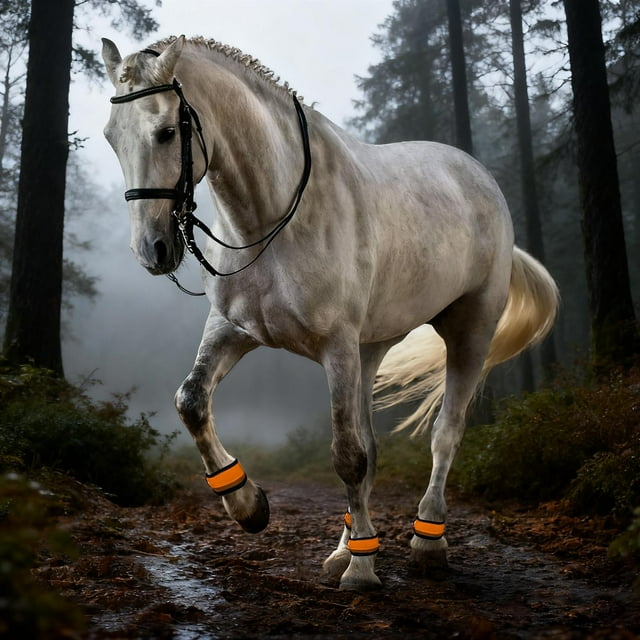 High Visibility LED Ankle Bands for Night Walks and Outdoor Adventures - Reflective Gear with Adjustable Secure Fit for Dogs and Horses for Enhanced Visibility and across Indoor and Outdoor