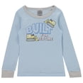 thumbnail image 6 of Cudlie Boys’ 4-Piece Pajama Set, Cotton Blend Sleepwear, 2 Tops & 2 Bottoms – Sizes 12M–5T, 6 of 9