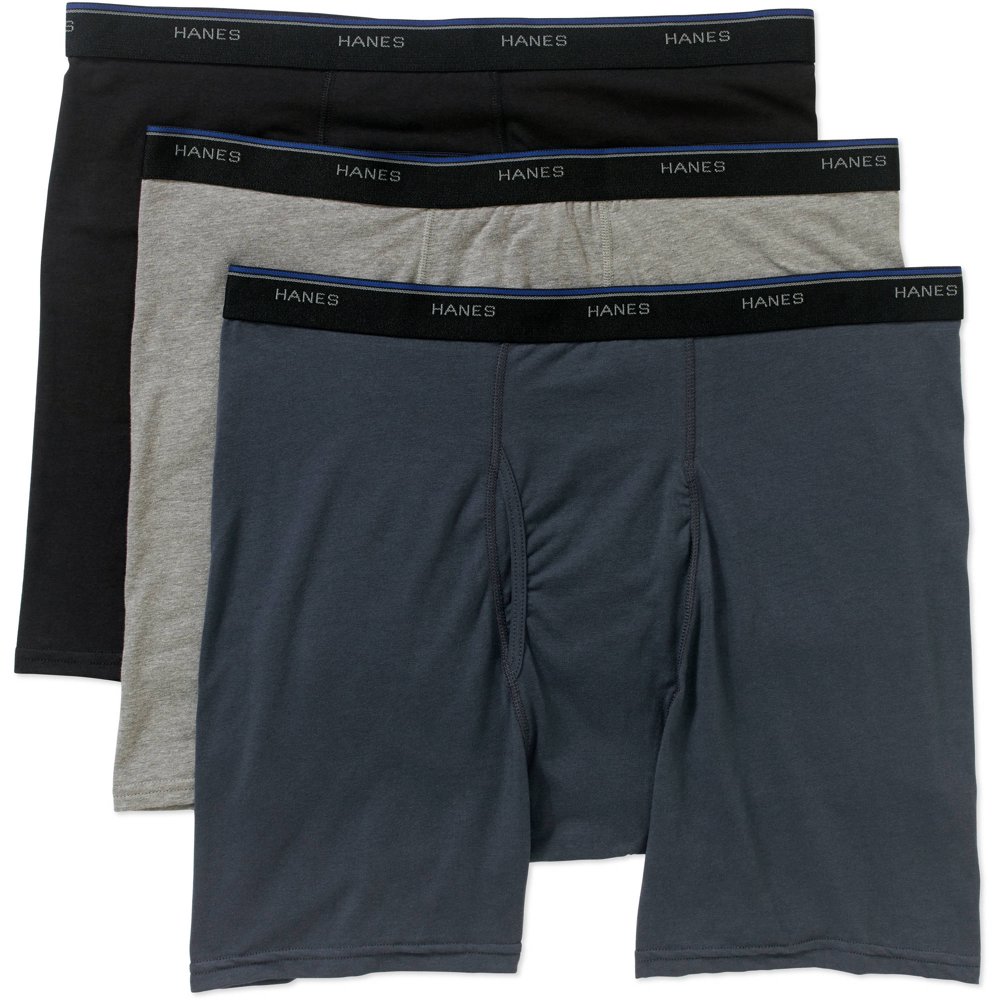 Hanes Big Men's ComfortBlend Boxer Briefs 3Pack, 2XL