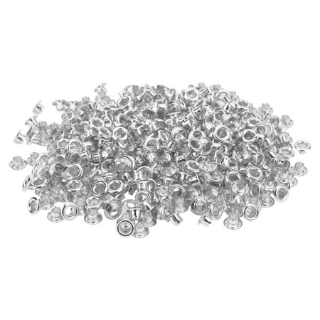 

Metal Eyelets Smoothly Face Fine Workmanship Rounded Edges Eyelet Grommet For Clothing Accessories Silver