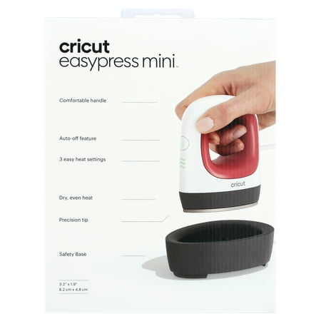 Cricut EasyPress Mini, Raspberry - Compact Handheld Heat Press Machine