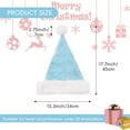 thumbnail image 4 of ‌Velvet Plush Santa Hat for Men Women - Plush Unisex Christmas Hat for Xmas, New Year Parties & Holiday Decor, 4 of 7