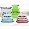 thumbnail image 5 of 4 Pcs Boîte à Lunch Pliable en Silicone Carrée, Boîte de Conservation Réfrigérateur, Boîte Bento, 5 of 5