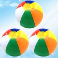 thumbnail image 3 of 3 pelotas inflables de colores, divertidas pelotas de agua desinflables para playa, piscina y actividades al aire libre, 3 of 7