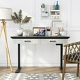 thumbnail image 4 of Furniture of America Olive Black Height Adjustable Standing Wood Top Desk, 4 of 9