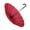Red, variant on Fabric Long Handle Umbrella Curved Handle Design Ergonomic Rain Protections For Everyday Use