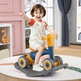 thumbnail image 4 of Costway 3 in 1 Rocking Horse with Detachable Balance Board and Height Adjustable Seat Navy&Yellow, 4 of 10
