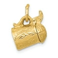 thumbnail image 1 of Real 14kt Yellow Gold 3-D Beer Stein Lid Opens Charm Pendant; for Adults and Teens; for Women and Men, 1 of 4