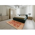 thumbnail image 5 of Ahgly Company Machine Washable Indoor Rectangle Industrial Modern Brown Sand Brown Area Rugs, 5' x 7', 5 of 7