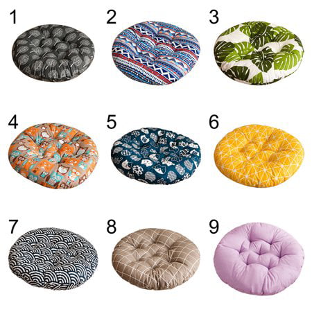 Realhomelove Chair Pads , Soft 16-Inch Round Thicken Chair Pads Seat  Cushion Pillow for Garden Patio Home Kitchen Office or Car Sitting 