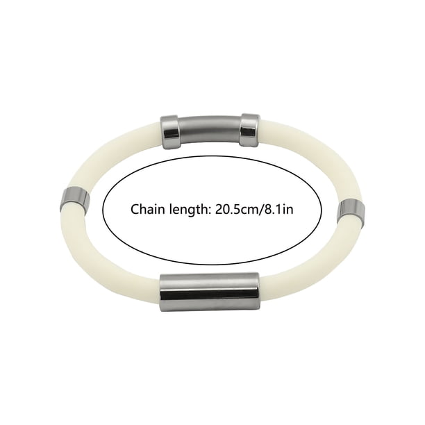 Xihbxyly Almacén. Pulsera Anti-Pulsera Deportiva de Energía de Metal Gel de Sílice Negativo