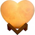 thumbnail image 2 of Veilleuse en Forme de Cœur 16 Couleurs à Intensité Réglable Commande Tactile avec Télécommande pour Chambre Cadeau de Noël Saint-Valentin, 2 of 7