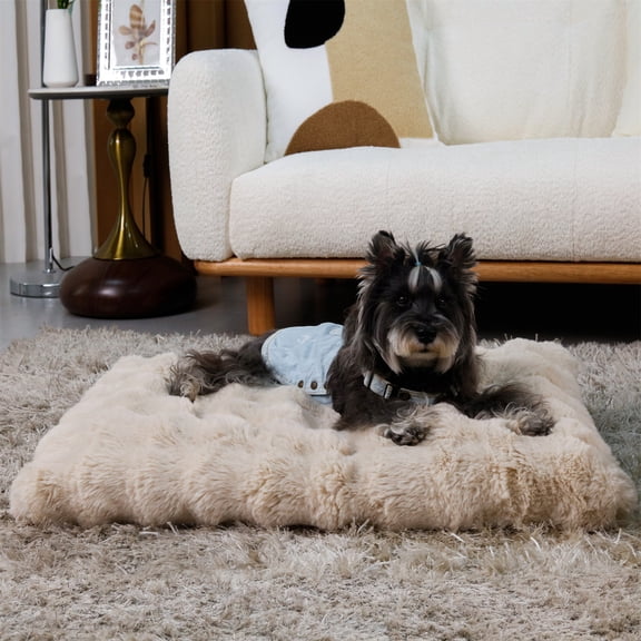 BingoPaw Large Dog Bed Washable Calming Pet Crate Mattress with Removable Cover Waterproof