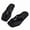 Black, variant on Men's Square-Toe Slip-On House Slippers, Versatile Breathable Flip-Flops, Beach Shoes, Summer Outdoor Wading Shoes, and Stream Hiking Shoes