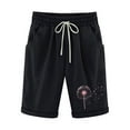 thumbnail image 1 of Plebaso Womens Casual Shorts Knee Length Rull up Printed Shorts Straight Summer Short Pants with Pockets, 1 of 3