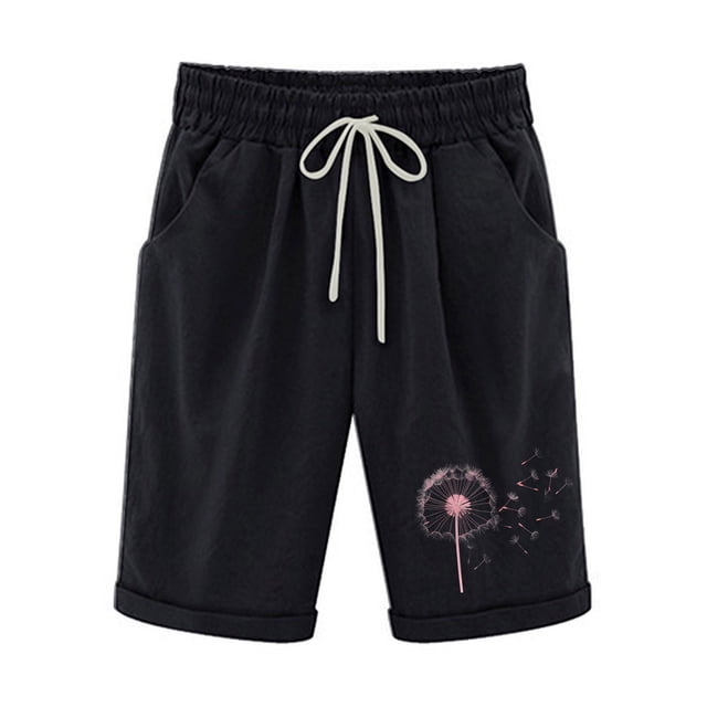 Birdeem Ensemble Haut et Short pour Femmes Shorts à Taille Élastique avec Cordon de Serrage