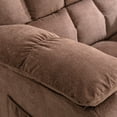 thumbnail image 6 of HYSpacerX Power Lift Recliner Chair with Massage, Heat, Lay Flat Assist Recliner with Side Pocket for Living Room,Brown, 6 of 8