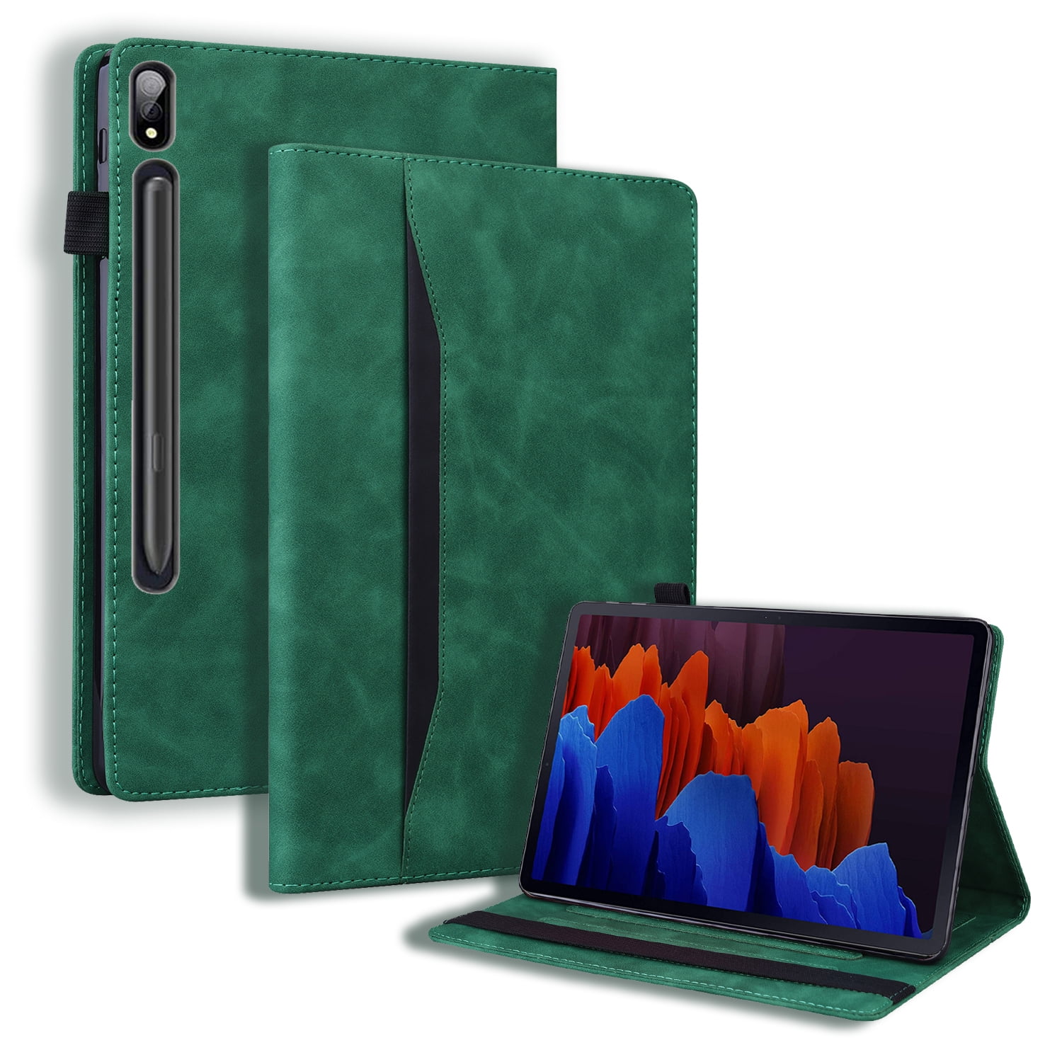 Extended Rechargeable Battery Genuine Leather Case for iPad 