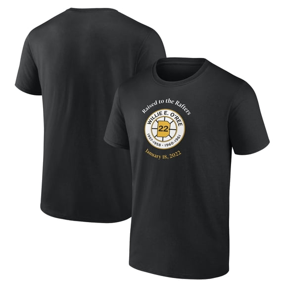 Men's Willie O'Ree Black Boston Bruins Retirement T-Shirt