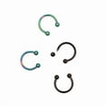 thumbnail image 3 of PENIKOKO 2Par Inoxidable Horseshoe Para Perforaciones En Nariz Y Oreja, 3 of 4